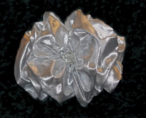 Becca Bow with lining and silver lame $45